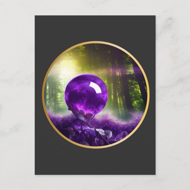 Carte Postale L'Art numérique de l'Imaginaire d'Amethyst Orb (Devant)
