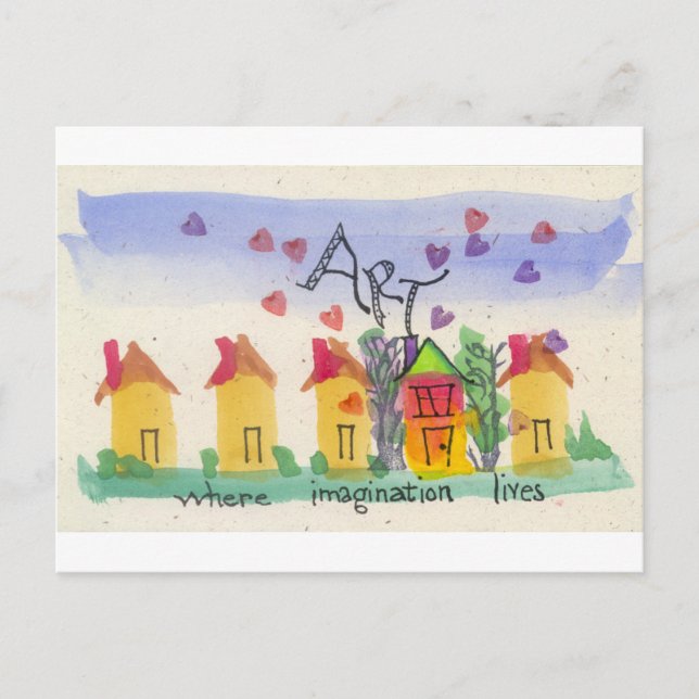 Carte Postale L'art où vit l'imagination (Devant)