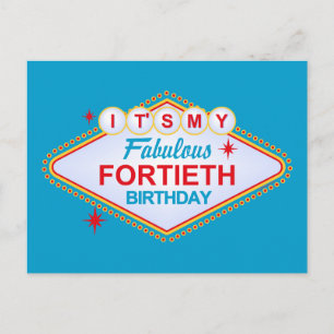 Carte Postale Las Vegas 40e anniversaire