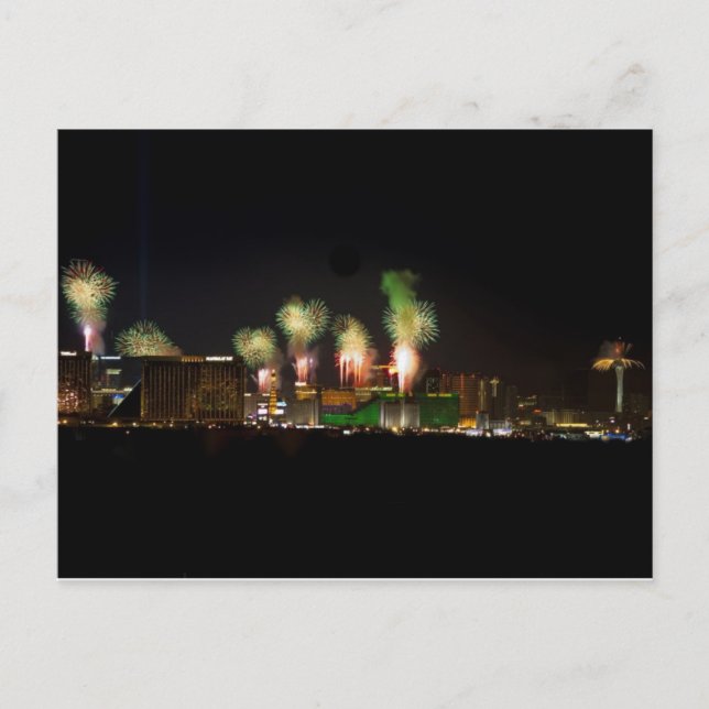 Carte postale Las Vegas Fireworks (Devant)
