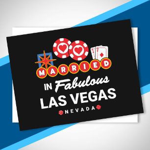 Carte Postale Las Vegas Mariage - Vegas Couple Marié À Vegas