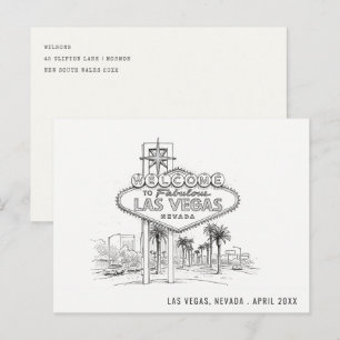 Carte Postale Las Vegas Nevada Croquis Paysage Voyage