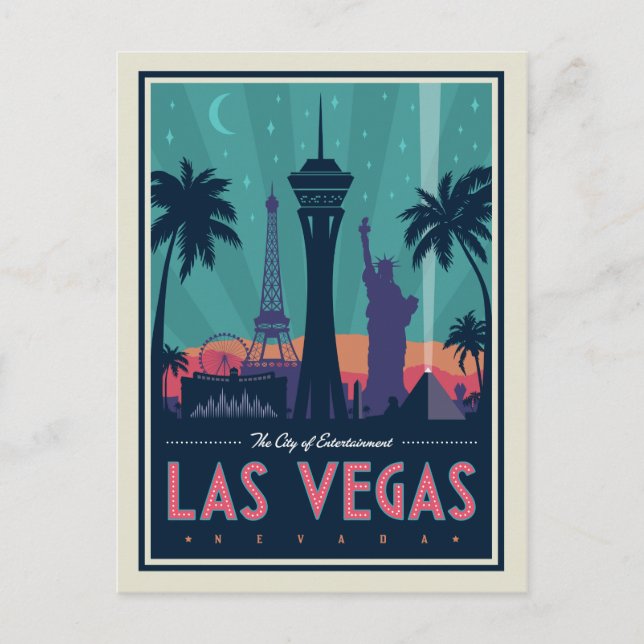 Carte Postale Las Vegas, Nevada | Skyline (Devant)