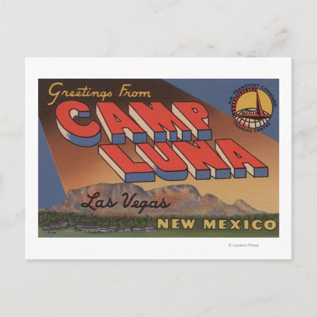 Carte Postale Las Vegas, Nouveau-Mexique - Camp Luna (Devant)
