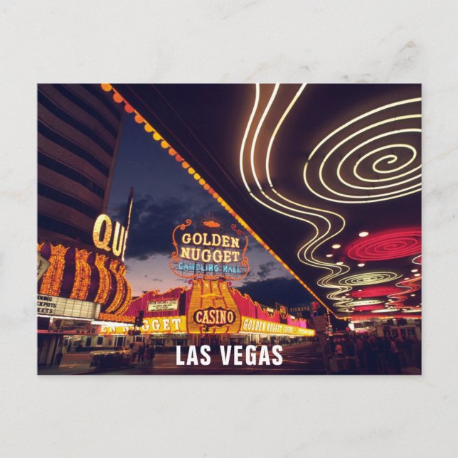 Carte Postale Las Vegas Strip at Night Casino Neon Lights (Devant)