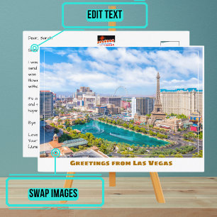 Carte Postale Las Vegas Strip depuis le sommet