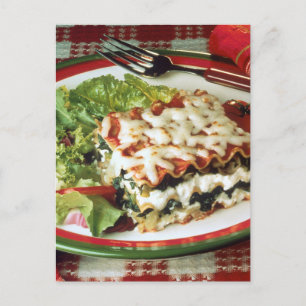 Carte Postale Lasagna Dinner