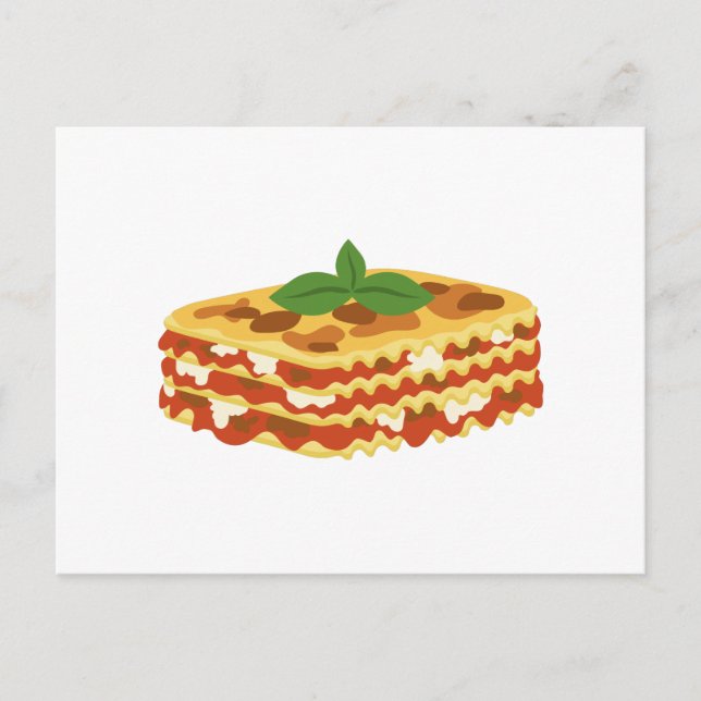 Carte Postale Lasagne (Devant)