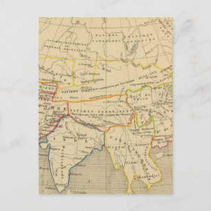 Carte Postale L'Asie, l'an 322 av JC