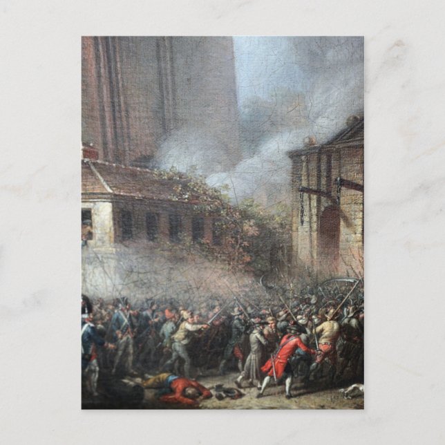 Carte Postale L'assaut de la Bastille, 14 juillet 1789 (Devant)