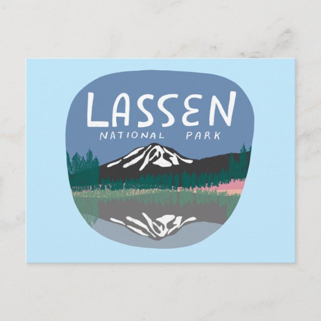 Carte Postale Lassen National Park Mountain Volcano Californie (Devant)