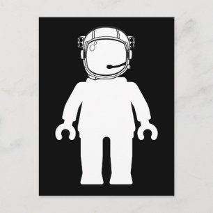 Carte Postale L'astronaute de style banksy Minifig