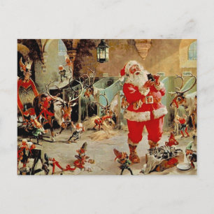 Carte Postale L'atelier du Père Noël