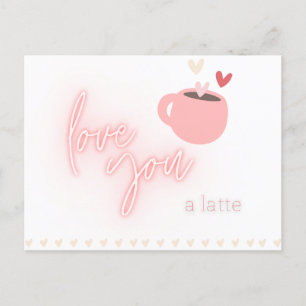 Carte postale Latte Love