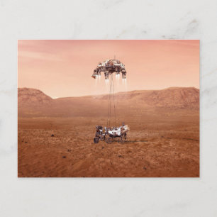 Carte Postale L'atterrissage du rover Perseverance en toute sécu