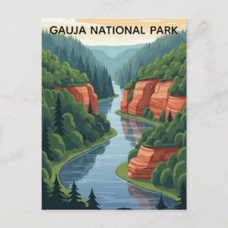 Carte Postale Latvia Gauja National Park Travel