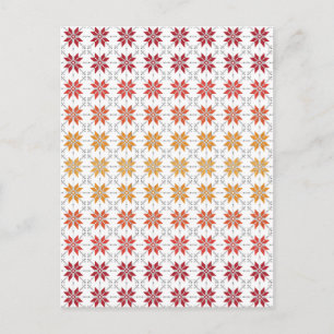 Carte Postale Latvian Morning SUN motif géométrique IV