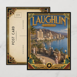 Carte Postale Laughlin Nevada Art Déco Vintage Âge d'Or