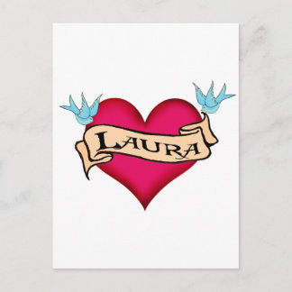 Carte Postale Laura - T-shirts et cadeaux personnalisés de tatou