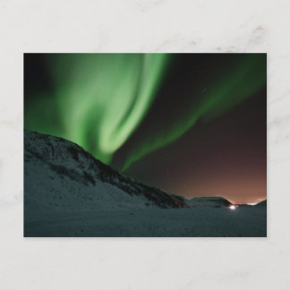 Carte Postale L'aurore verte Borealis Norvège de lumières du