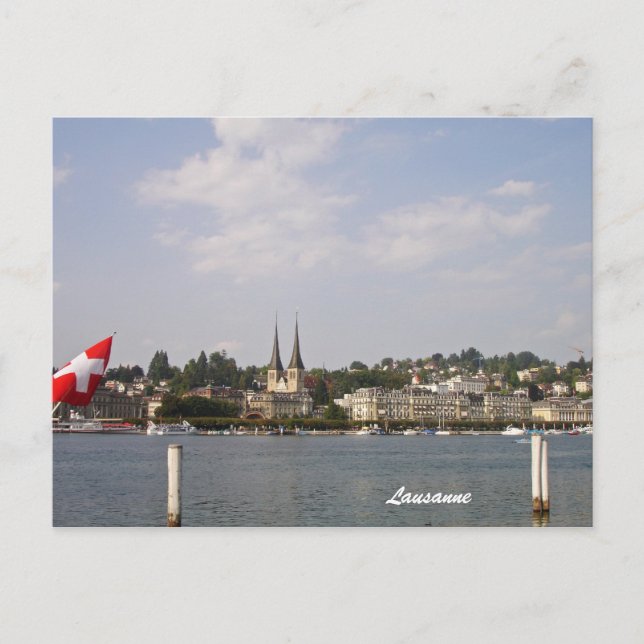 Carte Postale Lausanne-Lac Genève (Devant)