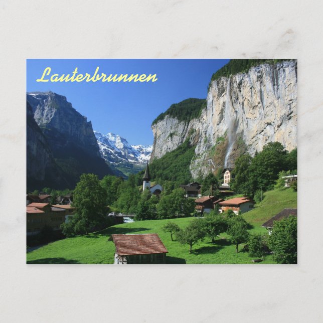 Carte Postale Lauterbrunnen, Suisse (Devant)