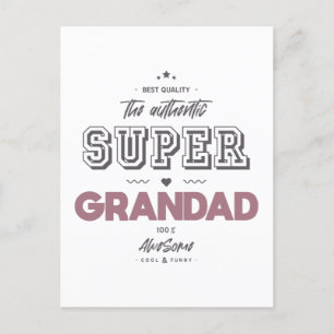 Carte Postale L'authentique super grand-père