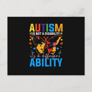 Carte Postale L'Autisme N'Est Pas Un Handicap, C'Est Un Différen