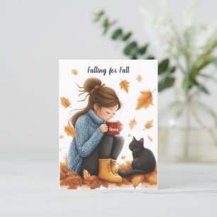 Carte Postale L'automne : un accueil personnalisé à l'automne