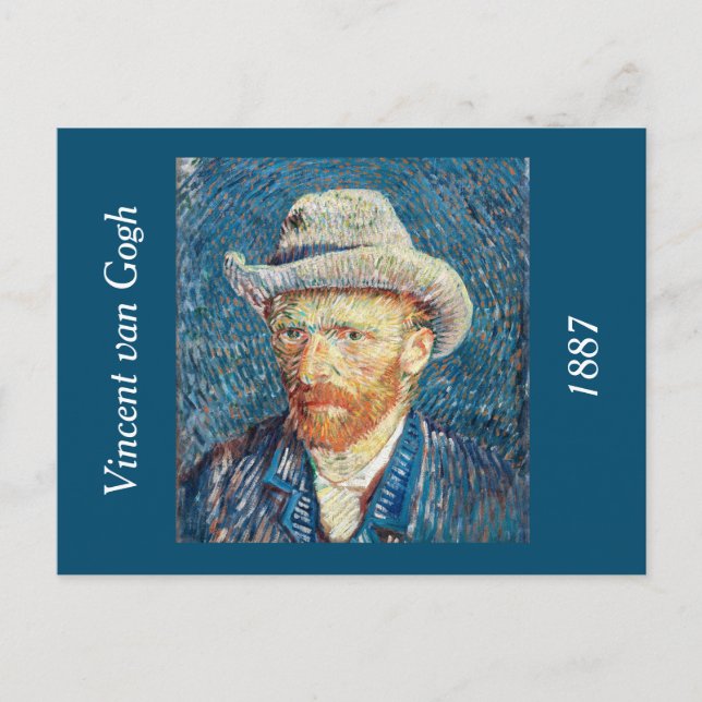 Carte Postale L'autoportrait de Vincent van Gogh (Devant)