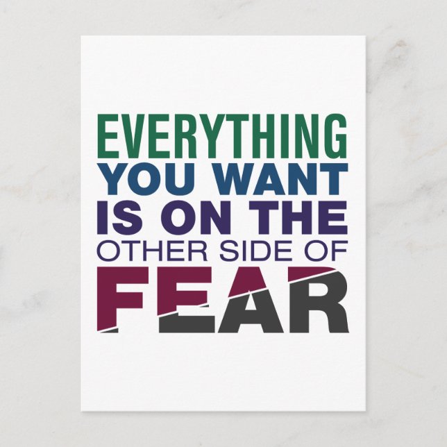 Carte Postale L'autre côté de la peur (Devant)