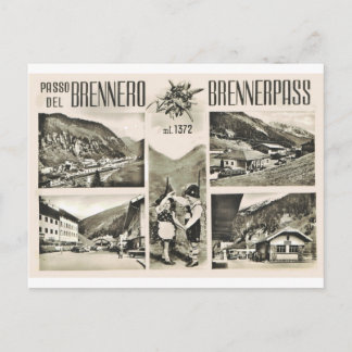 Carte Postale L'Autriche, passage de Brenner, liant l'Autriche