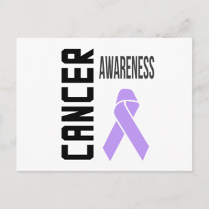 Carte Postale Lavande de sensibilisation au cancer (tous les can