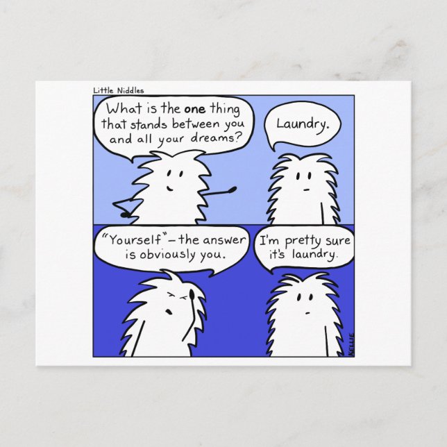 Carte postale Lave-linge Little Niddles (Devant)