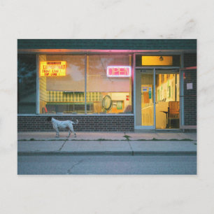 Carte Postale Lave-linge ouvert