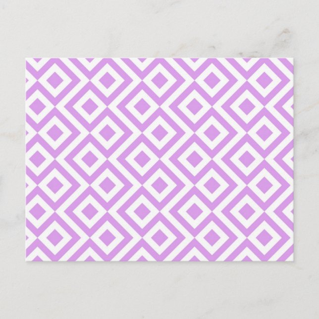 Carte postale Lavender et Meander blanc (Devant)