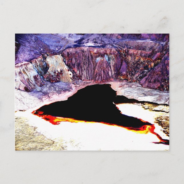 Carte Postale Lavender Pit Mine Conception abstraite (Devant)