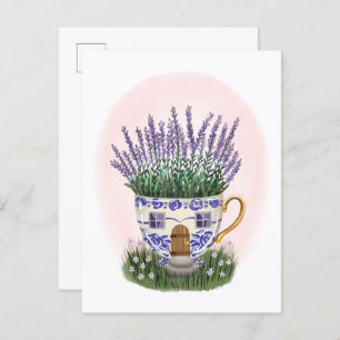 Carte postale Lavender Teacup