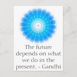 Carte Postale L'avenir dépend de ce que nous faisons dans le
