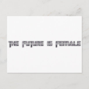 Carte Postale l'avenir est féminin
