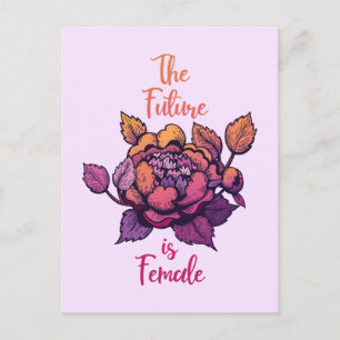 Carte Postale L'avenir est une lettre féministe féminine