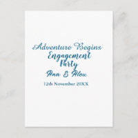 l'aventure commence nom de la fête de fiançailles