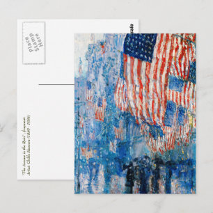 Carte Postale "L'avenue de la pluie" par Childe Hassam