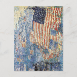 Carte Postale L'avenue Hassam dans la pluie