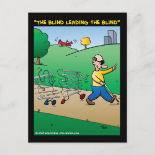 Carte Postale "L'Aveugle Menant L'Aveugle"