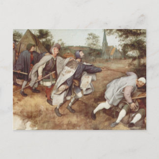 Carte Postale L'aveugle menant les abat-jour - 1568