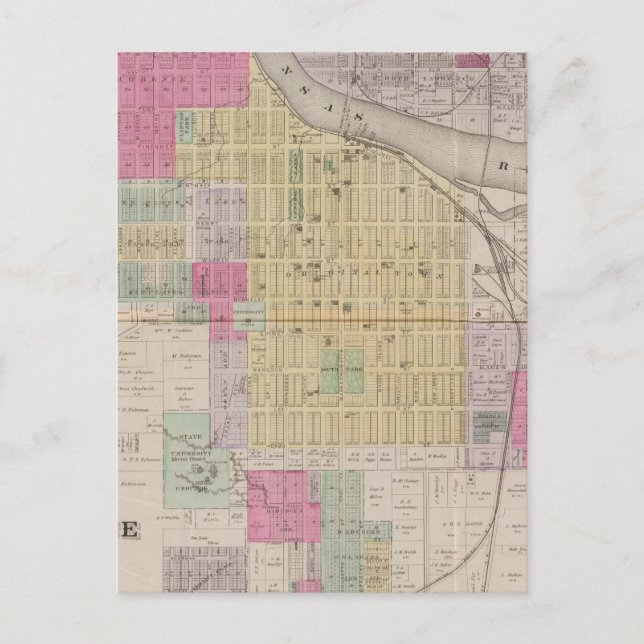 Carte Postale Lawrence, Kansas (Devant)