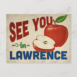 Carte Postale Lawrence Kansas Apple - Vintage voyage