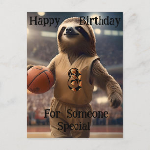 Carte Postale "Lazy Layups : Un jeu de paresseux" Anniversaire