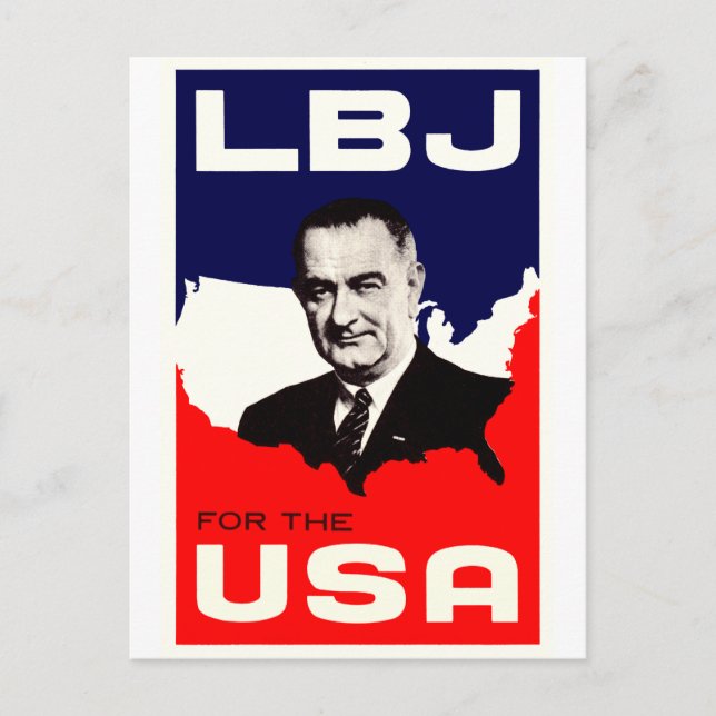 Carte Postale LBJ 1964 pour les USA (Devant)